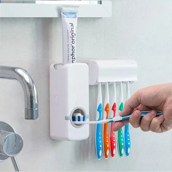 Dispenser and tooth brush holder