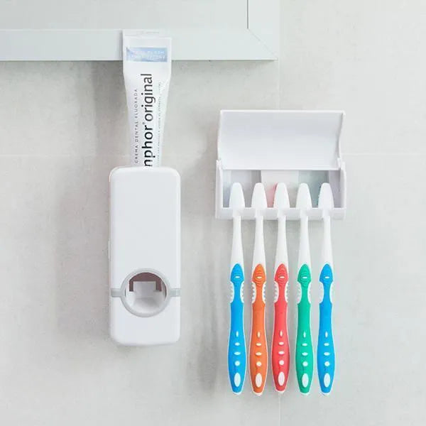 Dispenser and tooth brush holder