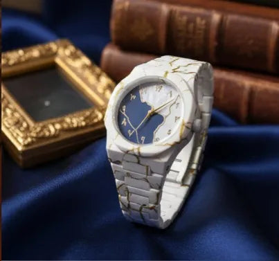 White Marble Arabic Aura Luxury Stylish Fiber Men & Women