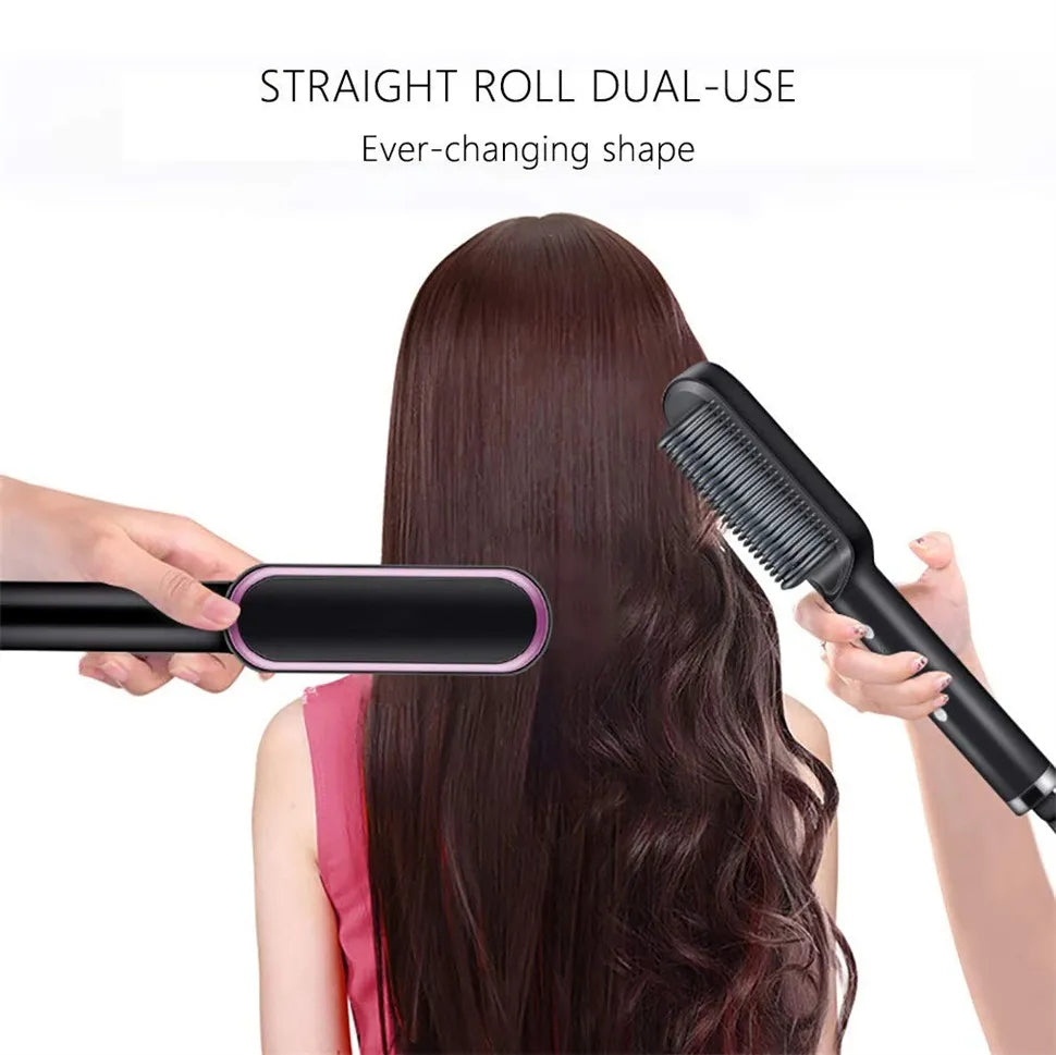 Electric Hair Straightener 2 in 1