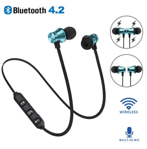 M10 Magnetic Earphones Bluetooth Headset With Mic