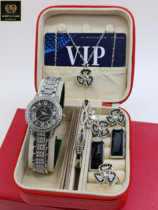 Girls Crystal Diamonds Stone Watch